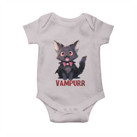 Halloween Black Vampire Cat Baby Onesie Vampurr Cute Kitty Lover - Wonder Print Shop