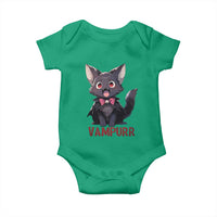 Halloween Black Vampire Cat Baby Onesie Vampurr Cute Kitty Lover - Wonder Print Shop