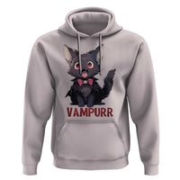 Halloween Black Vampire Cat Hoodie Vampurr Cute Kitty Lover - Wonder Print Shop