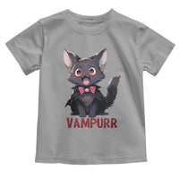 Halloween Black Vampire Cat Toddler T Shirt Vampurr Cute Kitty Lover - Wonder Print Shop
