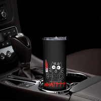 Black Cat Halloween Skinny Tumbler What Killer Kitten With Knife