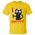 Black Cat Halloween T Shirt What Killer Kitten With Knife - Wonder Print Shop