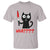 Black Cat Halloween T Shirt What Killer Kitten With Knife - Wonder Print Shop