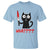 Black Cat Halloween T Shirt What Killer Kitten With Knife - Wonder Print Shop