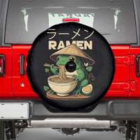 Frog Eating Ramen Spare Tire Cover Funny Japanese Food Lover Anime - Wonder Print Shop
