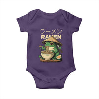 Frog Eating Ramen Baby Onesie Funny Japanese Food Lover Anime - Wonder Print Shop