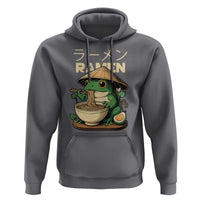 Frog Eating Ramen Hoodie Funny Japanese Food Lover Anime - Wonder Print Shop