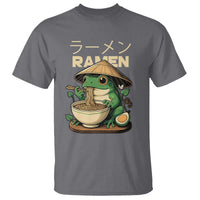 Frog Eating Ramen T Shirt Funny Japanese Food Lover Anime - Wonder Print Shop