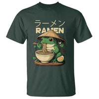 Frog Eating Ramen T Shirt Funny Japanese Food Lover Anime - Wonder Print Shop