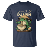 Frog Eating Ramen T Shirt Funny Japanese Food Lover Anime - Wonder Print Shop