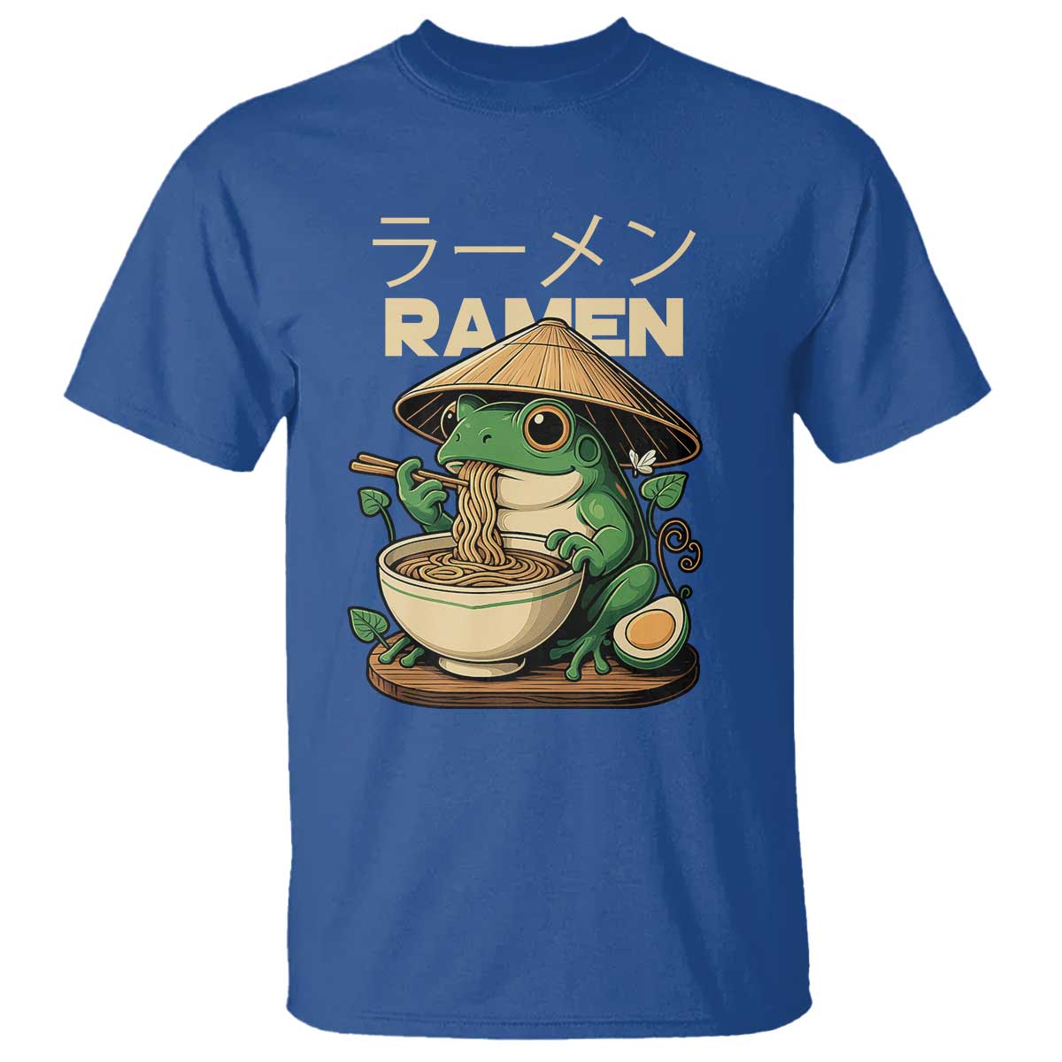 Frog Eating Ramen T Shirt Funny Japanese Food Lover Anime - Wonder Print Shop