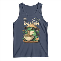 Frog Eating Ramen Tank Top Funny Japanese Food Lover Anime - Wonder Print Shop