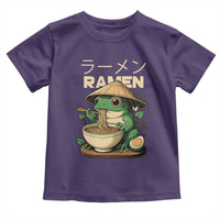 Frog Eating Ramen Toddler T Shirt Funny Japanese Food Lover Anime - Wonder Print Shop