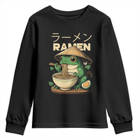 Frog Eating Ramen Youth Sweatshirt Funny Japanese Food Lover Anime - Wonder Print Shop