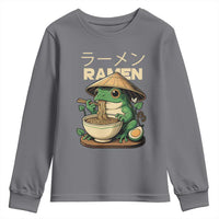 Frog Eating Ramen Youth Sweatshirt Funny Japanese Food Lover Anime - Wonder Print Shop