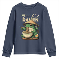 Frog Eating Ramen Youth Sweatshirt Funny Japanese Food Lover Anime - Wonder Print Shop