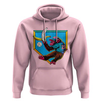 Funny Monkey Playing Baseball With Banana Hoodie Sport Humor Gift - Wonder Print Shop