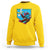 Funny Monkey Playing Baseball With Banana Sweatshirt Sport Humor Gift - Wonder Print Shop