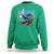 Funny Monkey Playing Baseball With Banana Sweatshirt Sport Humor Gift - Wonder Print Shop