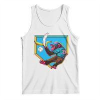 Funny Monkey Playing Baseball With Banana Tank Top Sport Humor Gift - Wonder Print Shop