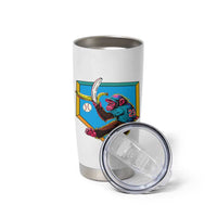 Funny Monkey Playing Baseball With Banana Tumbler Cup Sport Humor Gift