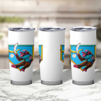 Funny Monkey Playing Baseball With Banana Tumbler Cup Sport Humor Gift