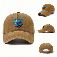 Funny Monkey Playing Baseball With Banana Washed Cotton Baseball Cap Sport Humor Gift