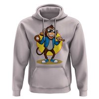 Funny Baseball Hoodie Monkey Playing Baseball Sport Humor Gift - Wonder Print Shop