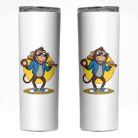 Funny Baseball Skinny Tumbler Monkey Playing Baseball Sport Humor Gift
