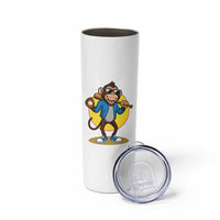 Funny Baseball Skinny Tumbler Monkey Playing Baseball Sport Humor Gift
