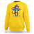 Funny Baseball Sweatshirt Monkey Playing Baseball Sport Humor Gift - Wonder Print Shop