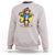 Funny Baseball Sweatshirt Monkey Playing Baseball Sport Humor Gift - Wonder Print Shop