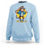 Funny Baseball Sweatshirt Monkey Playing Baseball Sport Humor Gift - Wonder Print Shop