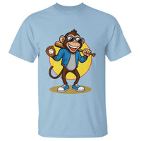 Funny Baseball T Shirt Monkey Playing Baseball Sport Humor Gift - Wonder Print Shop