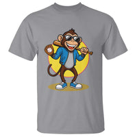 Funny Baseball T Shirt Monkey Playing Baseball Sport Humor Gift - Wonder Print Shop