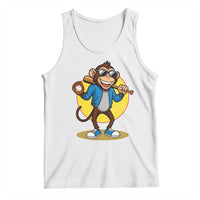 Funny Baseball Tank Top Monkey Playing Baseball Sport Humor Gift - Wonder Print Shop
