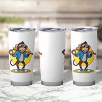 Funny Baseball Tumbler Cup Monkey Playing Baseball Sport Humor Gift