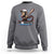 Funny Chimpanzee Swinging Bat Baseball Sweatshirt Sport Humor Gift - Wonder Print Shop