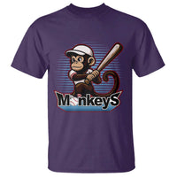 Funny Chimpanzee Swinging Bat Baseball T Shirt Sport Humor Gift - Wonder Print Shop