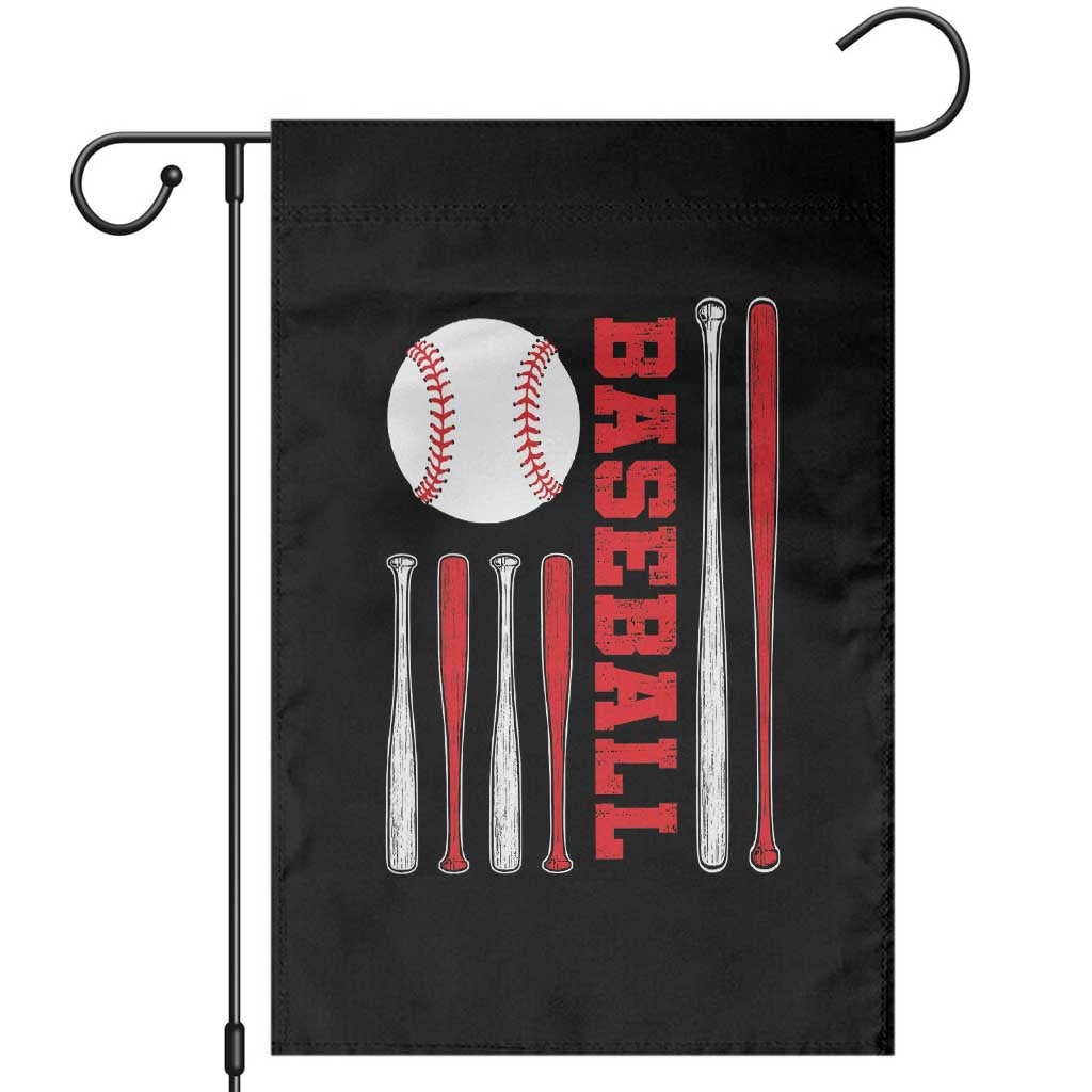 Patriotic Baseball American Flag Garden Flag Sports Lover Gift - Wonder Print Shop