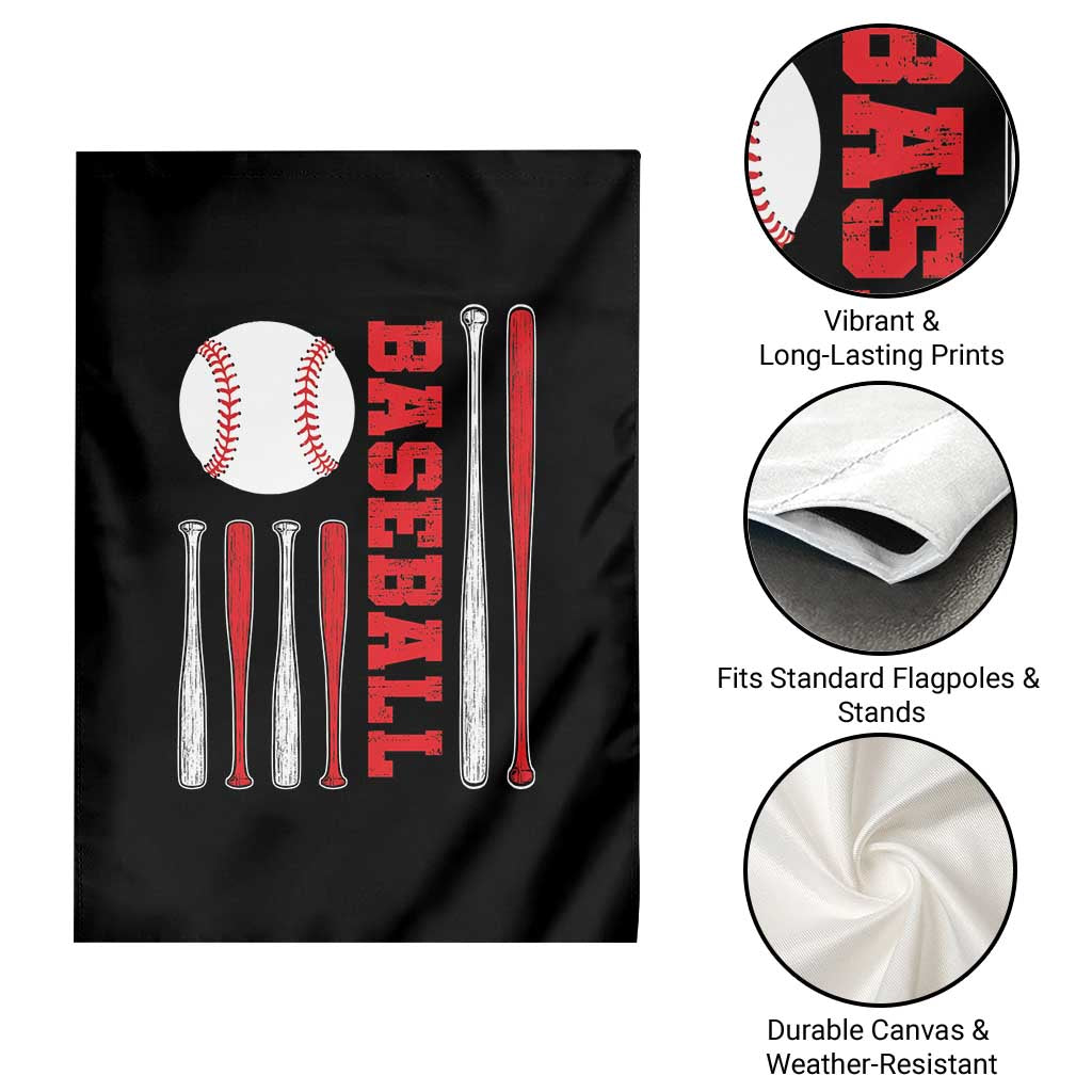 Patriotic Baseball American Flag Garden Flag Sports Lover Gift - Wonder Print Shop