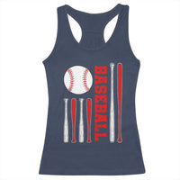 Patriotic Baseball American Flag Racerback Tank Top Sports Lover Gift - Wonder Print Shop