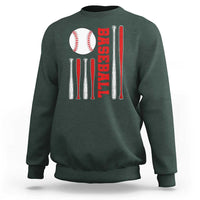 Patriotic Baseball American Flag Sweatshirt Sports Lover Gift - Wonder Print Shop
