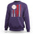Patriotic Baseball American Flag Sweatshirt Sports Lover Gift - Wonder Print Shop