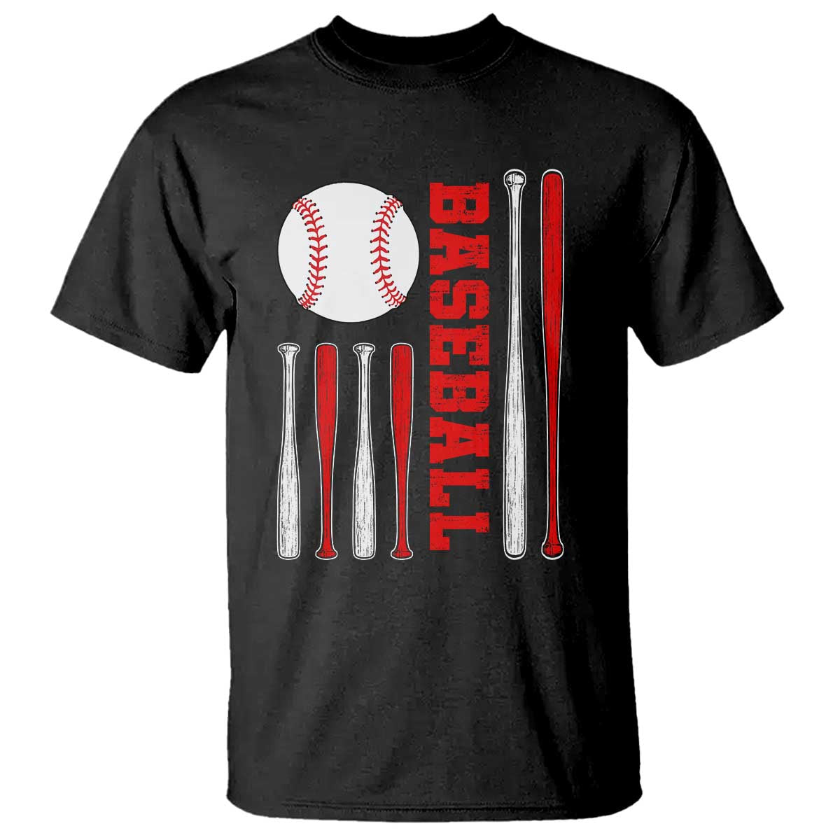 Patriotic Baseball American Flag T Shirt Sports Lover Gift - Wonder Print Shop