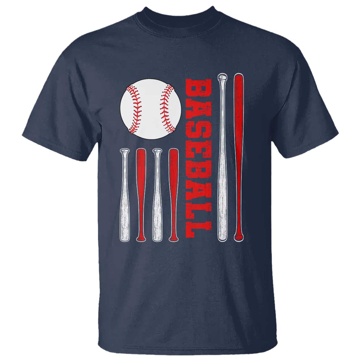 Patriotic Baseball American Flag T Shirt Sports Lover Gift - Wonder Print Shop