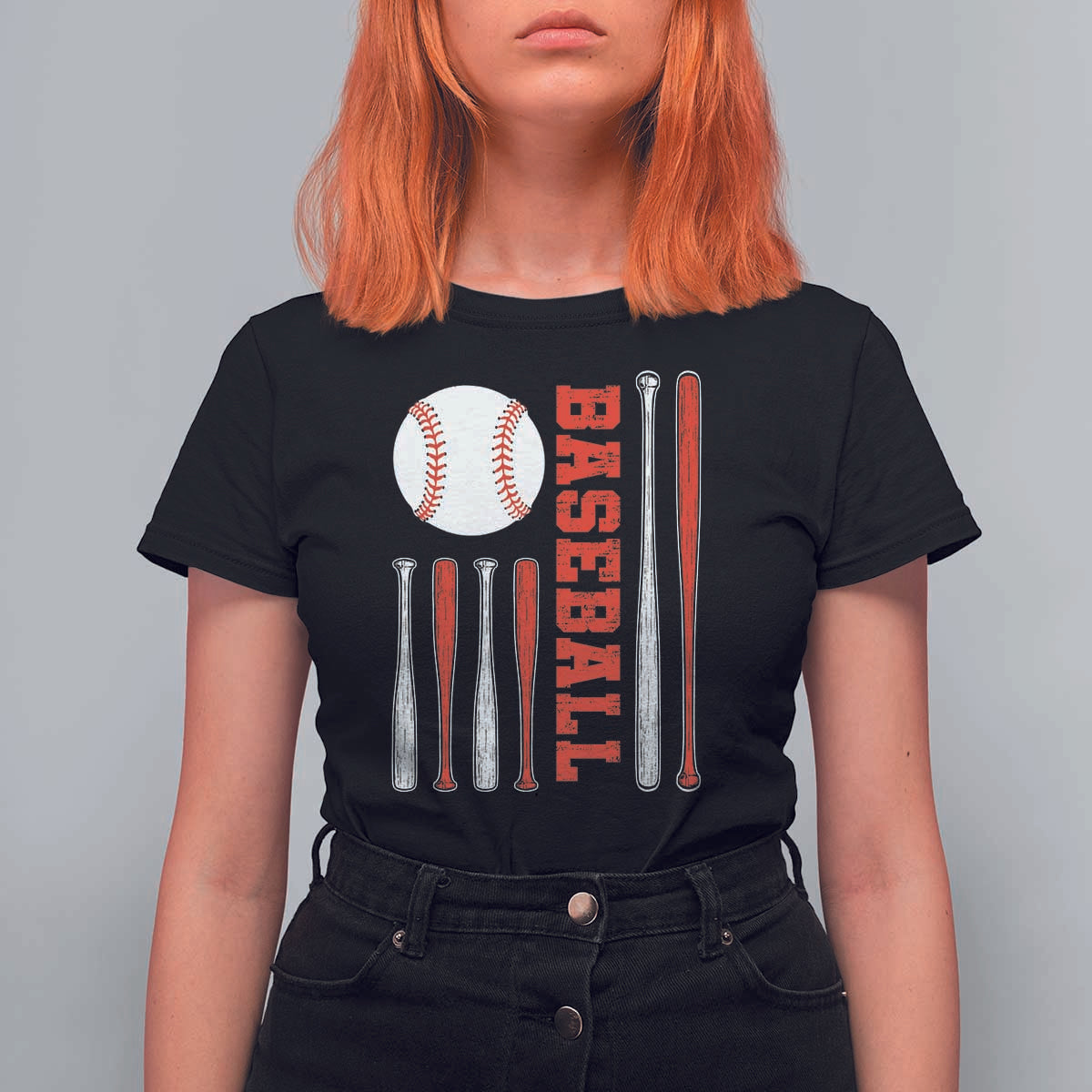 Patriotic Baseball American Flag T Shirt For Women Sports Lover Gift - Wonder Print Shop