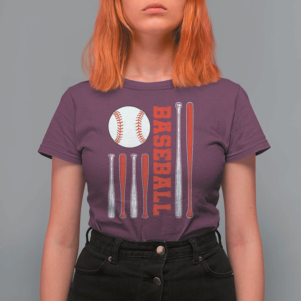 Patriotic Baseball American Flag T Shirt For Women Sports Lover Gift - Wonder Print Shop