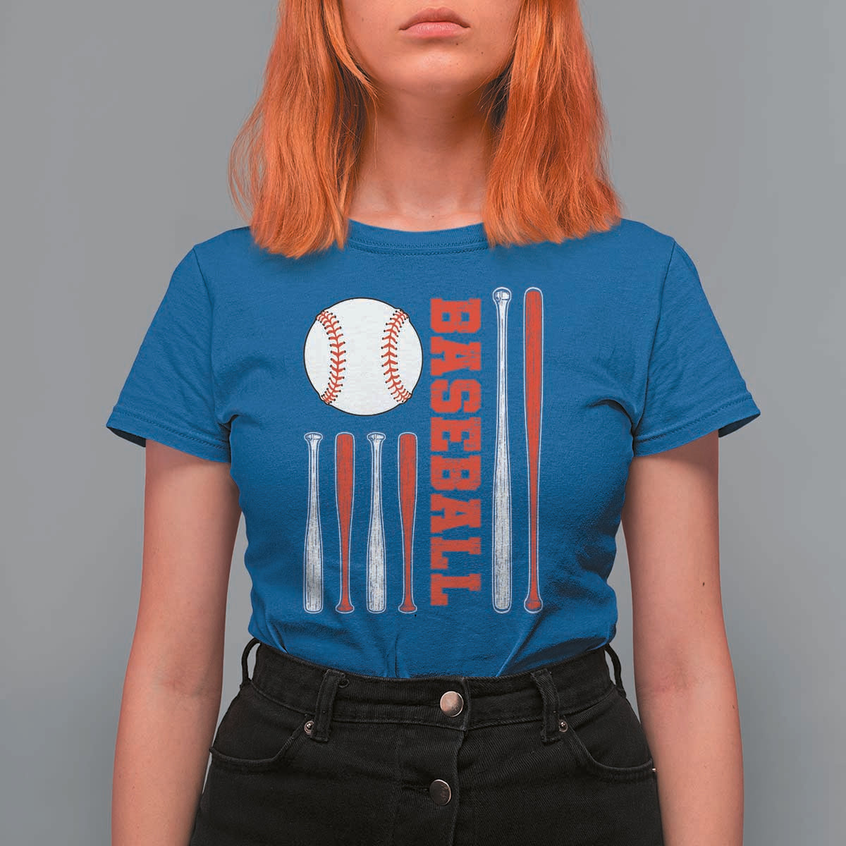 Patriotic Baseball American Flag T Shirt For Women Sports Lover Gift - Wonder Print Shop