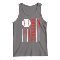 Patriotic Baseball American Flag Tank Top Sports Lover Gift - Wonder Print Shop